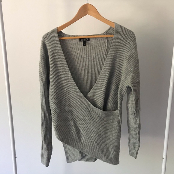 Topshop Surplice Sweater - Picture 3 of 5